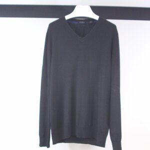 DKNY Men’s Black V-Neck Sweater – Size L